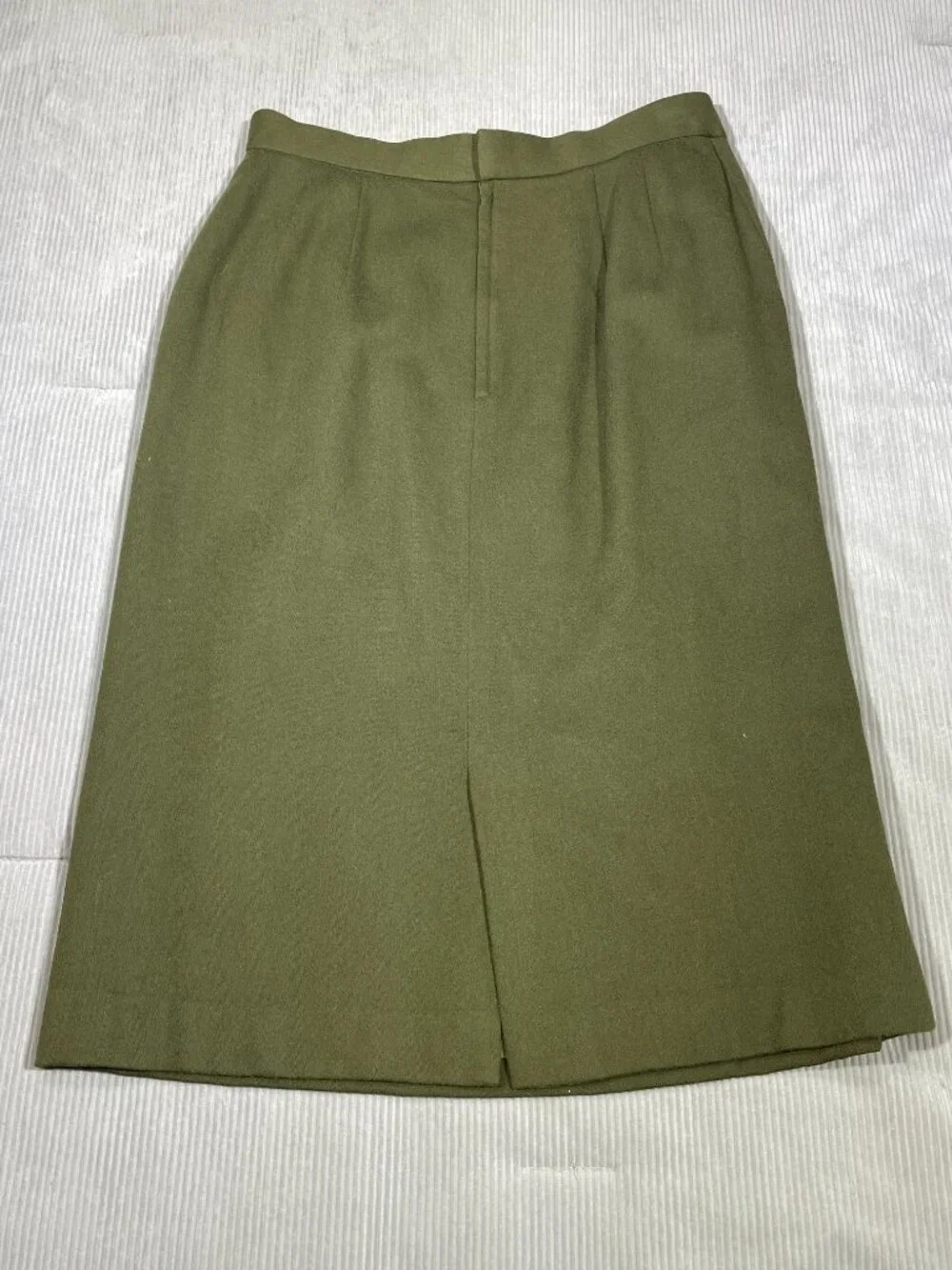 Japanese Wool Blend Pencil Skirt Office Siren High Waist Midi Workwear Size 8 M - Picture 4 of 12